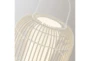 28 Inch White Woven Oval Cordless Dimmable Outdoor Lantern Lamp With Rechargeable Bulb - Detail
