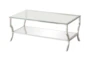 Jordanna Glass Coffee Table With Storage - Signature