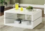 Callan Glass Coffee Table With Storage - Detail