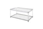 Giselle Glass Coffee Table With Storage - Signature