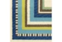 7'10" Round Outdoor Rug-Cascadia Striped Border - Material