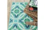 3'7"X5'6" Outdoor Rug-Meaza Geometric - Detail