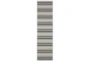1'10"X7'6" Outdoor Rug-Spruce Stripe Cobalt & Grey - Signature