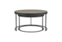 Mccoy 2 Piece Round Nesting Coffee Table Set - Front