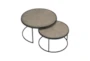 Mccoy 2 Piece Round Nesting Coffee Table Set - Top