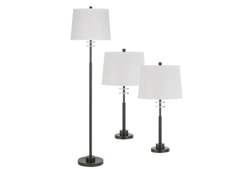 3 Piece Set Floor Lamp And Table Lamps - 360