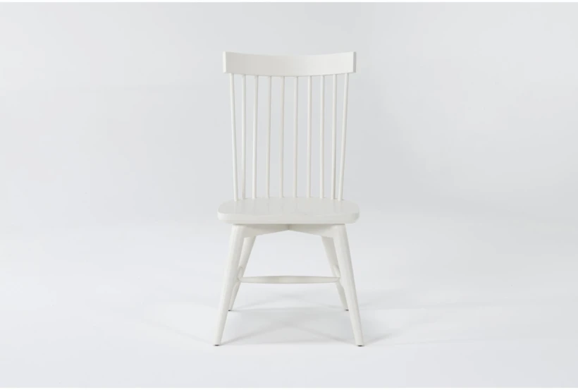 Edward Winter White Windsor Side Chair - 360