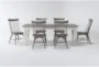 Edward 66" Dining With Urban Grey Chairs Set For 6 - Signature