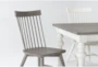 Edward Dining With Winter White Chairs And Urban Grey Chairs Set For 6 - Detail