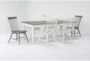 Edward Dining With Winter White Chairs And Urban Grey Chairs Set For 6 - Side