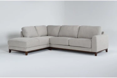 Amherst Cobblestone 113" Queen Sleeper Sectional With Left Arm Facing Chaise