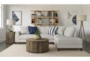 Amherst Cobblestone 113" Queen Sleeper Sectional With Right Arm Facing Chaise - Room