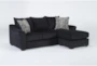 Atwater Navy 88" Sofa With Reversible Chaise - Signature
