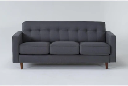 London Dark Grey 80 Queen Sleeper Sofa with Memory Foam Mattress