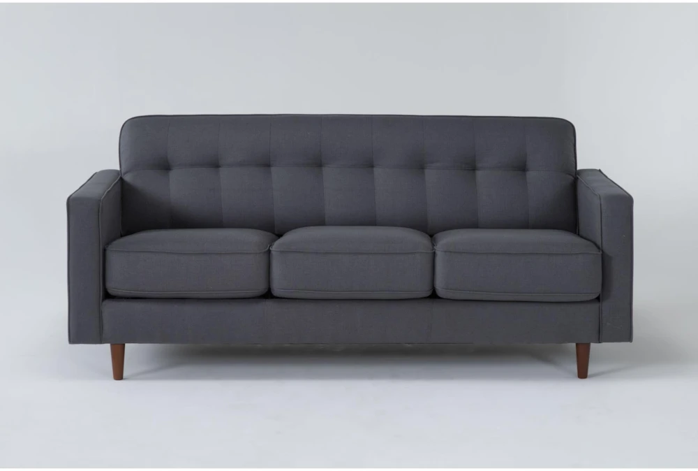 London Dark Grey 80" Queen Sleeper Sofa with Memory Foam Mattress