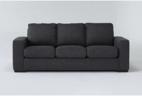 Lucy Dark Grey 86" Queen Sleeper Sofa With Memory Foam Mattress