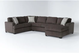 Taylor Earth 141" 3 Piece Sectional With Right Arm Facing Chaise
