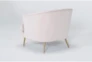 Amerina Pink Velvet Accent Chair - Side