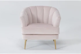 Amerina Pink Velvet Accent Chair