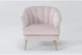 Amerina Pink Velvet Accent Chair - Signature