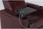 Sortino Red Home Theater Power Recliner With Table - Detail