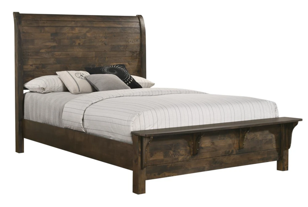 Dominick California King Wood Panel Bed