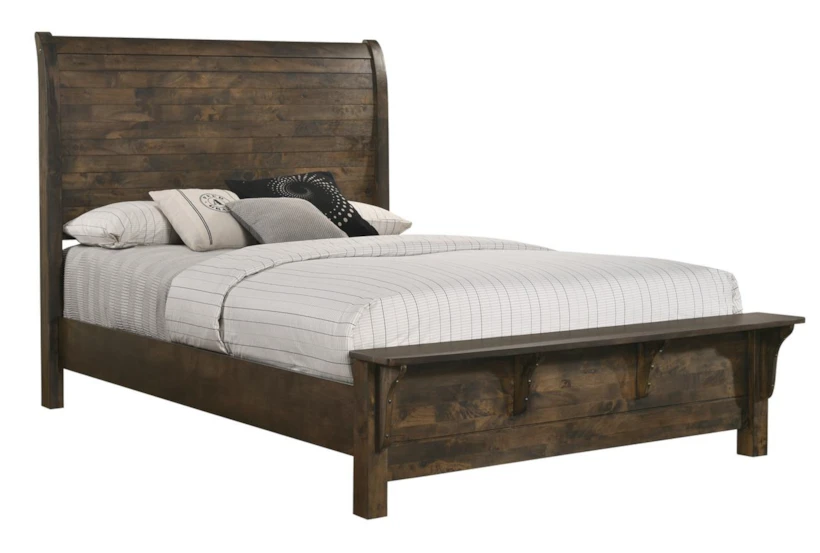 Dominick California King Wood Panel Bed - 360