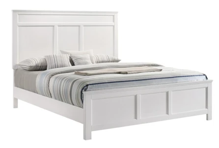 Juliana White Queen Wood Panel Bed - Main