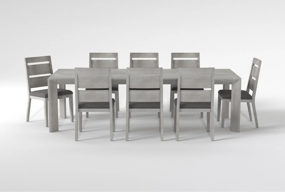 Sandi 104" Dining With Side Chair Set For 8