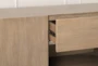 Grey Oak 2 Door 2 Drawer 1 Open Shelf Sideboard - Detail