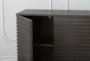 Brown 4 Door Sideboard With Gold Base - Detail