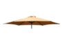 Market Outdoor Taupe 9' Umbrella With Scroll Resin Base - Detail