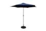Market Outdoor Navy 9' Umbrella With Round Base - Signature