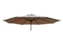 Market Outdoor Taupe 9' Umbrella With Led Lights With Square Base - Detail