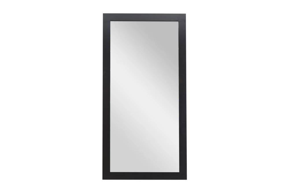 33X65 Black Wood Frame Rectangular Wall Mirror