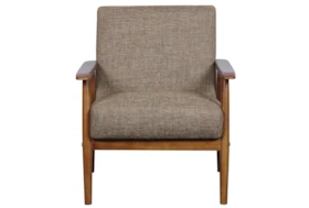 Miriam Brown Fabric Accent Chair