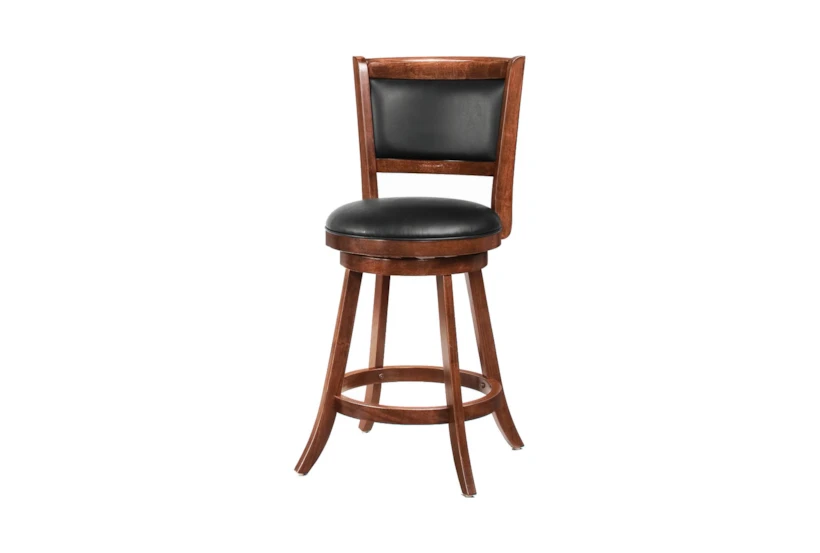 Lester 24" Swivel Counter Stool With Back Set Of 2 - 360