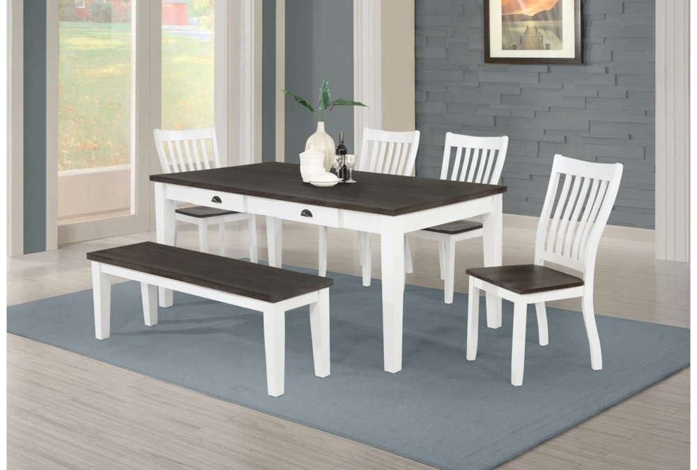 Dahlinger 78" Dining Set With Bench For 6