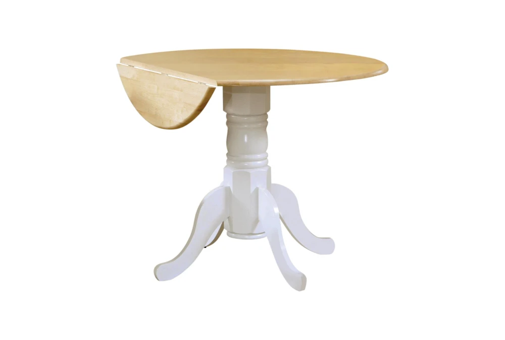 Rebecca 25" Drop Leaf Round Kitchen Dining Table