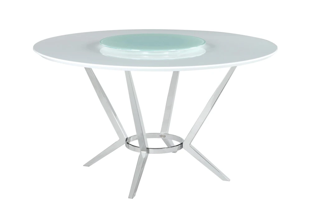 Jaime Round Dining Table With Lazy Susan