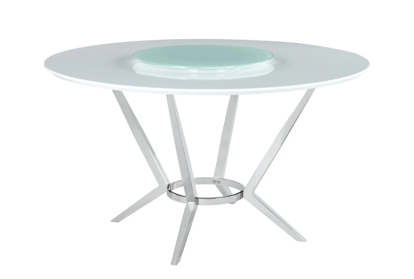 Jaime Round Dining Table With Lazy Susan - 360