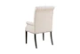 Eleanor Beige Upholstered Dining Arm Chair - Back