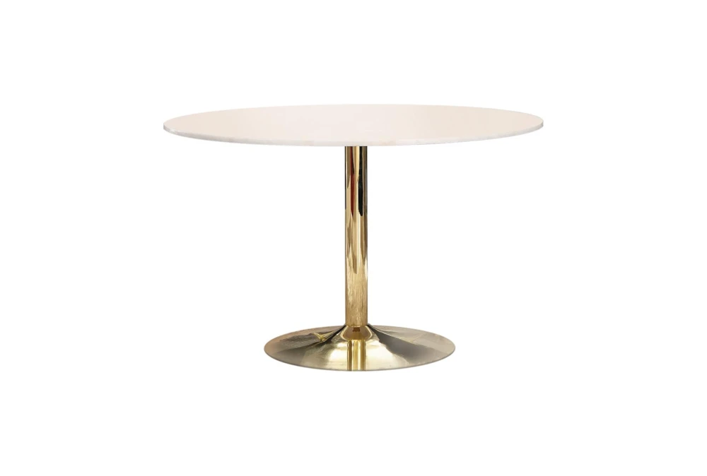 Sanders 50" Round Marble Dining Table