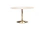 Sanders 50" Round Marble Dining Table - Signature