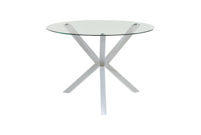 Brock 41" Glass Kitchen Dining Table - 360