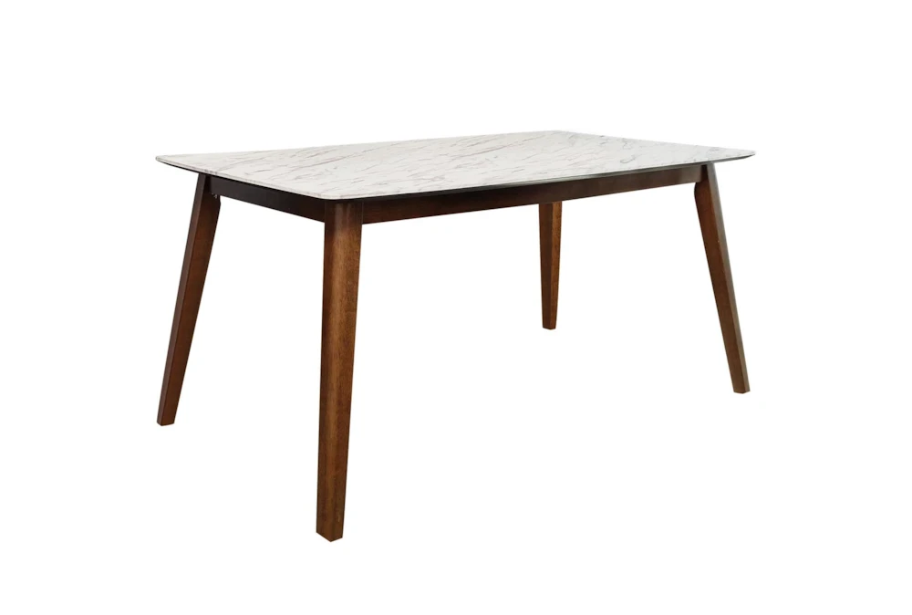 Stewart 63" Faux Marble Dining Table