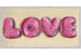 50X26 Donut Love With Silver Frame - Signature