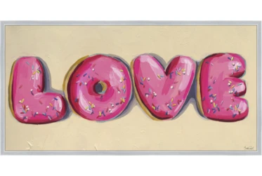 56X29 Donut Love With Silver Frame