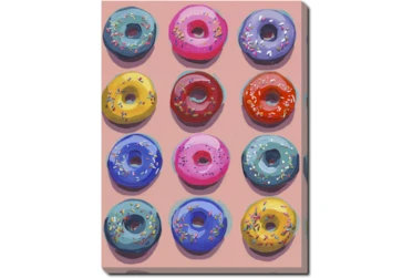 30X40 Dozen Donuts Ii With Gallery Wrap Canvas