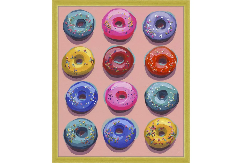 22X26 Dozen Donuts II With Gold Frame